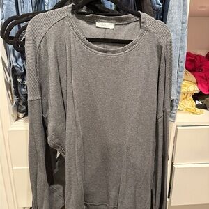 TALULAH Gray Long Sleeve Top